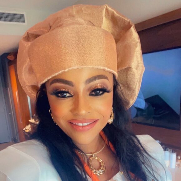 Luxury Metallic Aso-oke AUTO GELE Turban Gele Hat Headtie Made in Nigeria - Picture 14 of 17